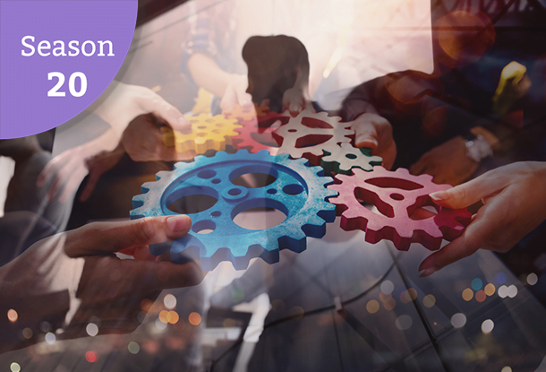 image: connecting of gears to show teamwork (iStockphoto)