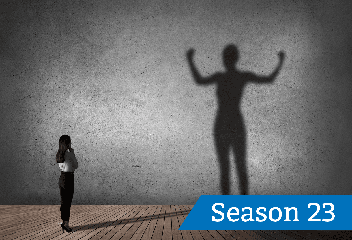 image: small figure with large and powerful shadow (iStockphoto)