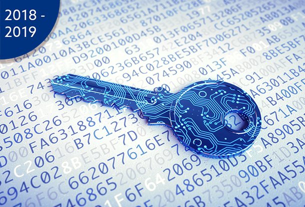 Digital key macro on encrypted data - (iStockphoto)