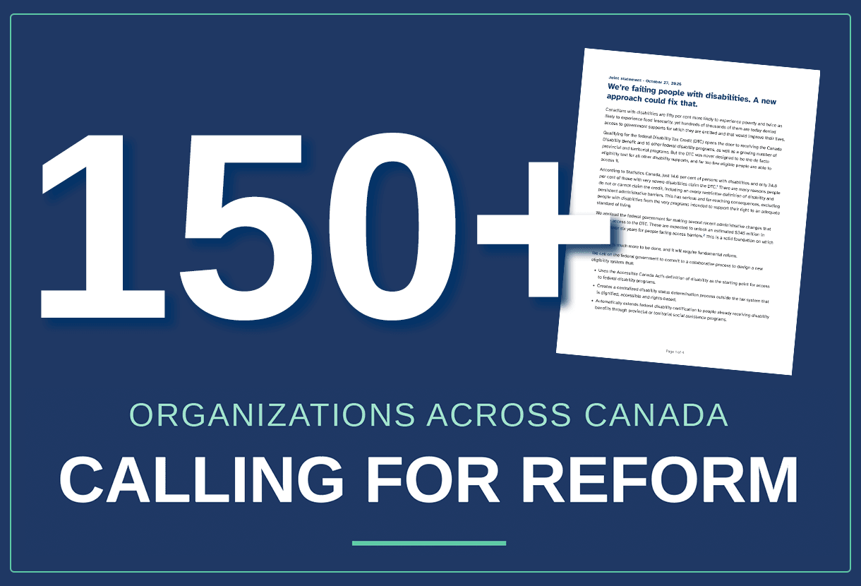 image: 150+ organizations across Canada calling for reform