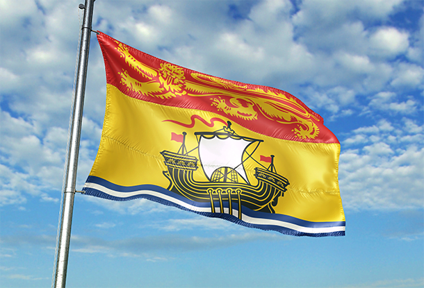 photo: flag of New Brunswick (iStockphoto)