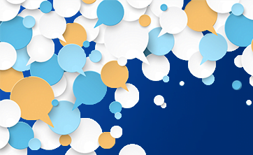 image: speech bubbles on blue background (iStockphoto)